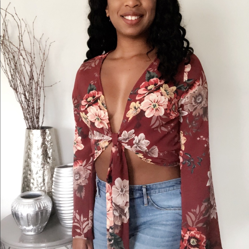 Front Tying Crop Top